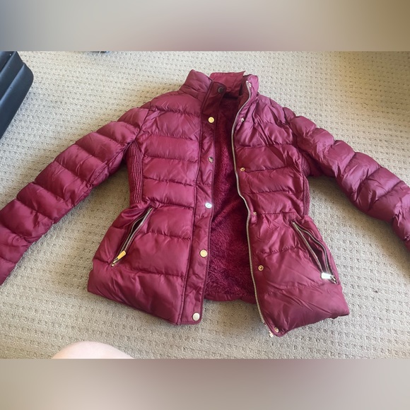 H&M Jackets & Blazers - Red comfy puffed jacket